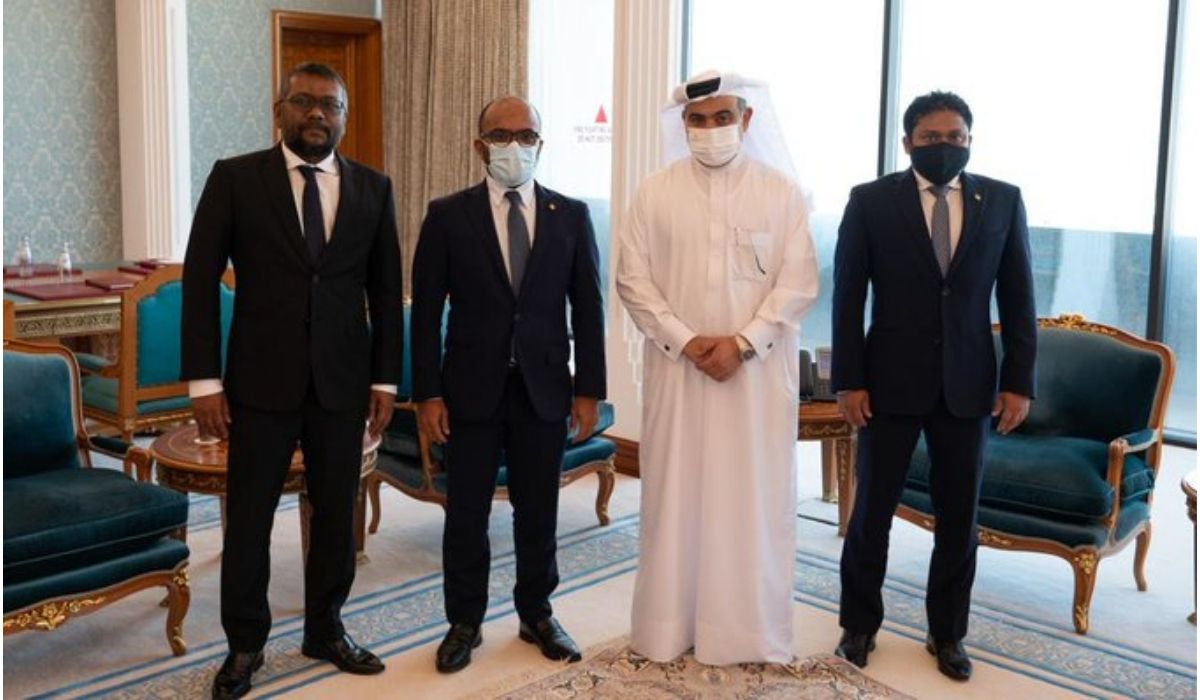 Minister of Commerce and Industry and Acting Minister of Finance Meets Maldives Delegation